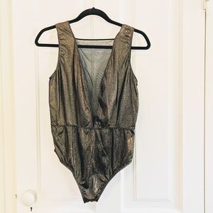 Victoria's Secret Very Sexy Copper Plunge Bodysuit Size XL NWOT